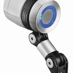 B&M Busch & Müller LED E-Bike Headlight IQ-X E - 164R60TS7-01 -Chainrings & Sprockets Shop b m iq x ebike headlight silver back side 3840x2160