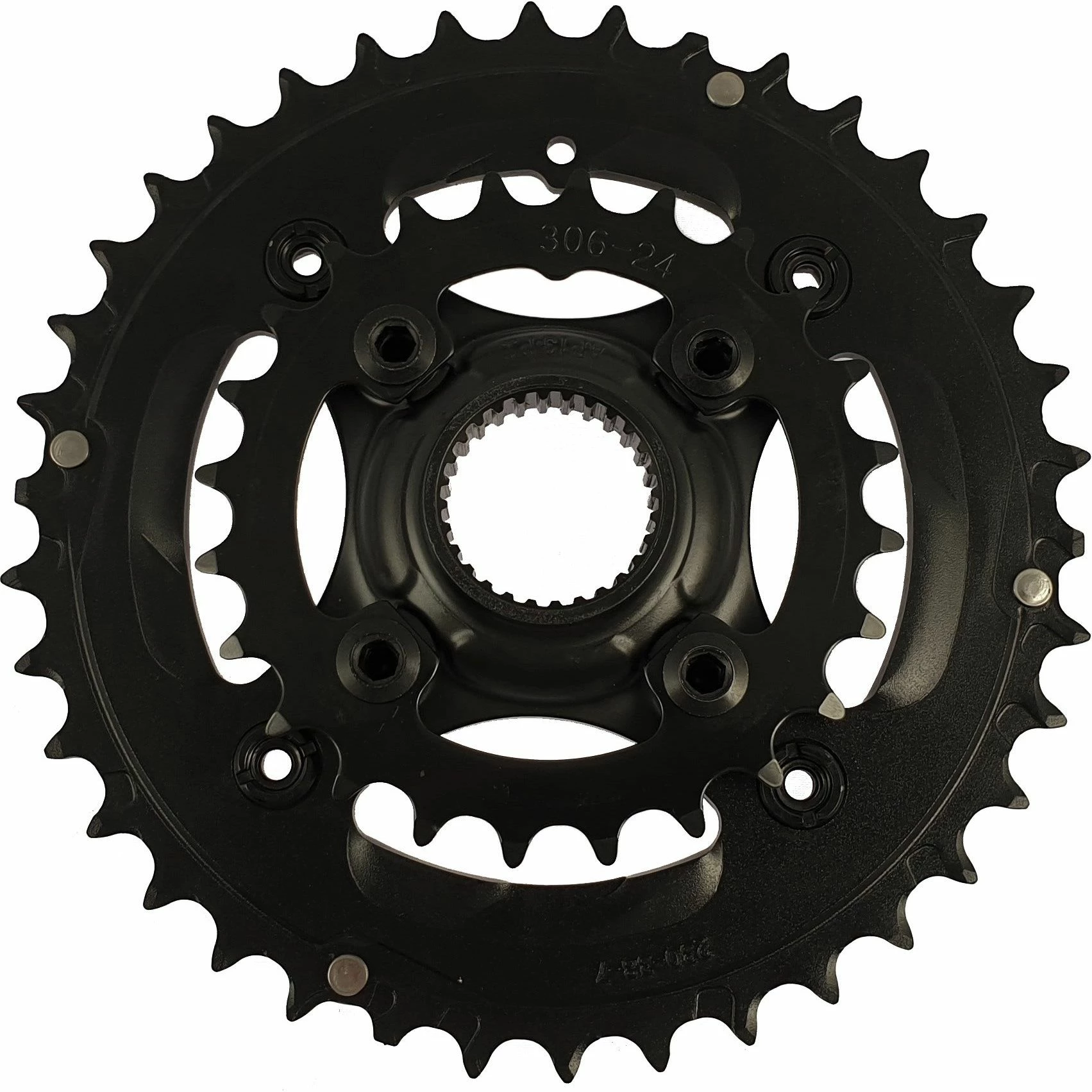 Giant Chainring Set 38 / 24 Teeth, 9 & 10-speed With Spider 1 Giant Chainring Set 38 / 24 Teeth, 9 & 10-speed With Spider