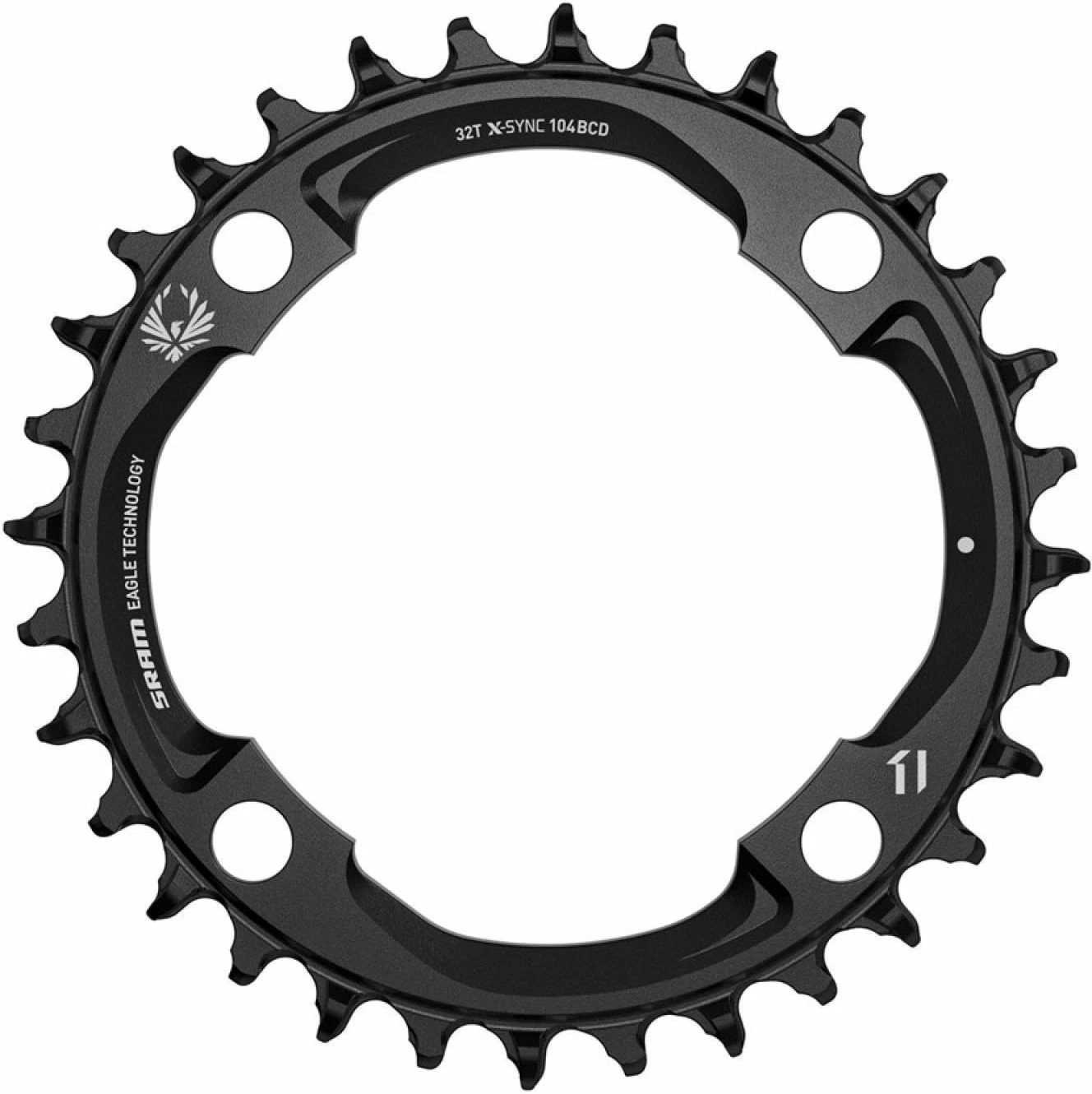 SRAM Eagle X-SYNC™ 2 Chainring | 104mm Bolt Circle | 11/12-speed | Aluminum 1 SRAM Eagle X-SYNC™ 2 Chainring | 104mm Bolt Circle | 11/12-speed | Aluminum